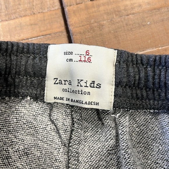 Zara gray cropped pull on jogger sweat pants - Picture 3 of 6